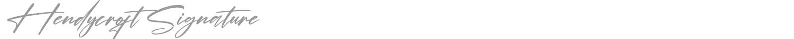 Hendycroft Signature font preview